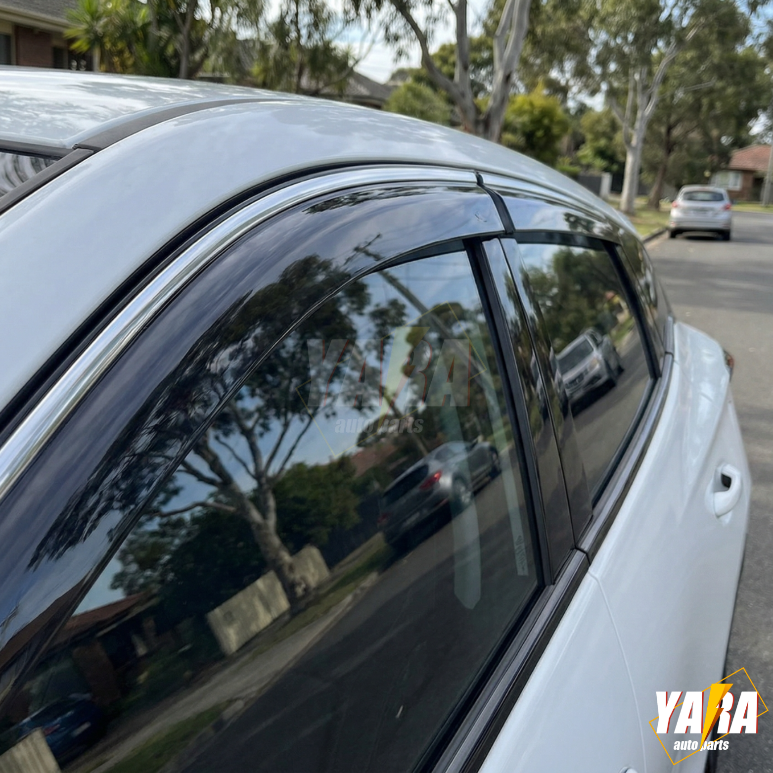 Injection Weathershields with Chrome Trim 4pcs for Chery Omoda 5 2023-Onwards