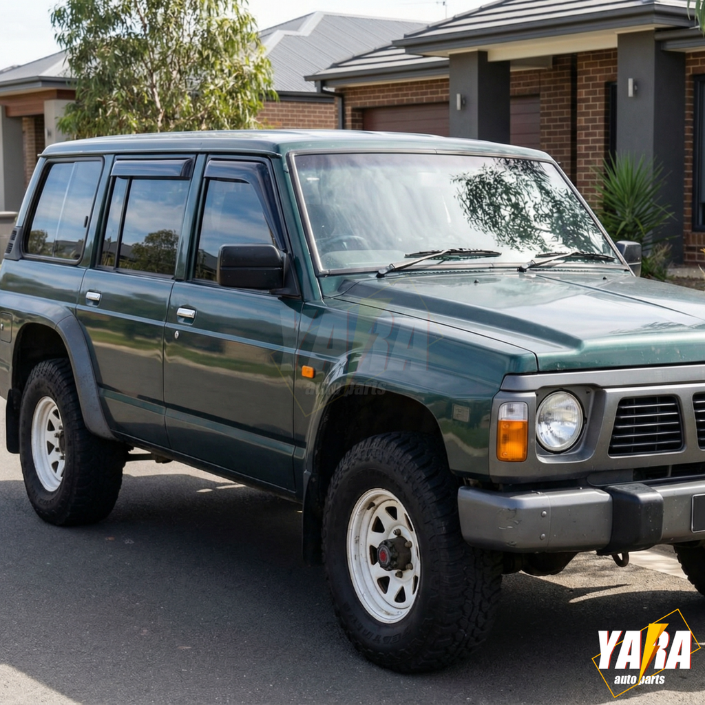 Weather shields Weathershields Window Visors for Nissan Patrol Y60 GQ 1988-1997
