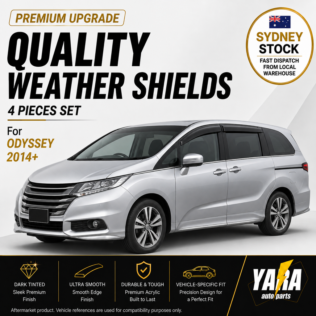 Quality Weather Shields for Honda Odyssey 5th Gen 2014+ RC Series | 4PCS Tinted Visors