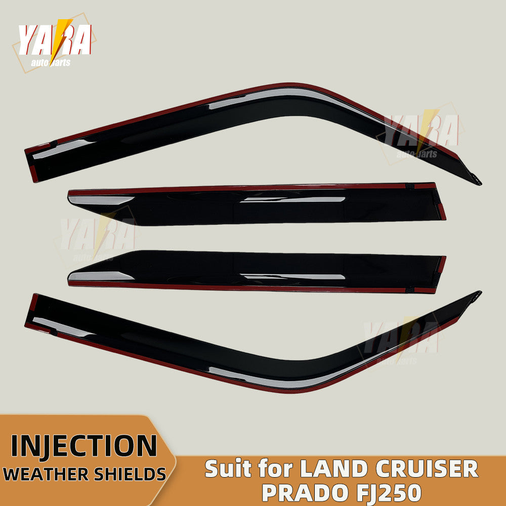 Injection Weather Shields for Toyota Land Cruiser Prado FJ250 (2024+) – Slimline Window Visors
