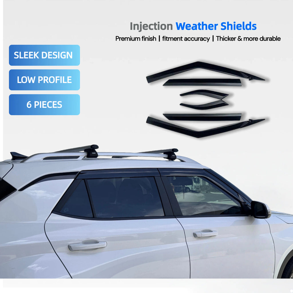 Luxury Injection Weather Shields For Hyundai Venue 2019-2026 6pcs