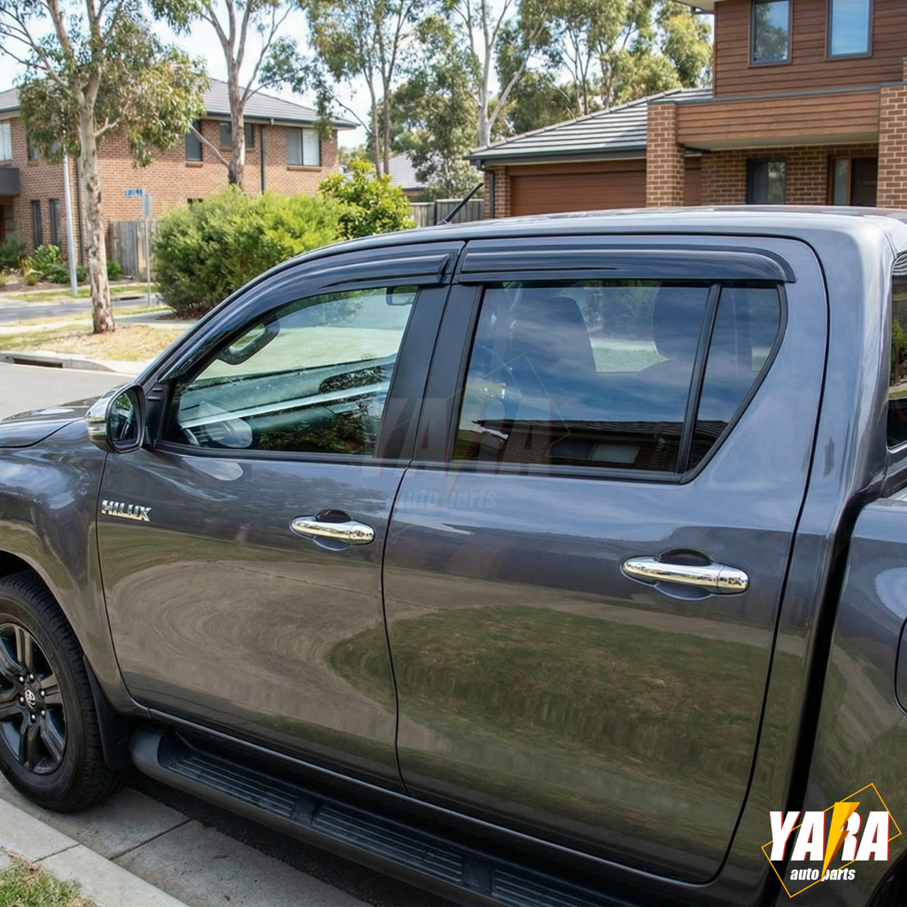 Weather Shields Weathershields Suitable for Hilux SR5 2015-2025 Daul Cab M70 M80