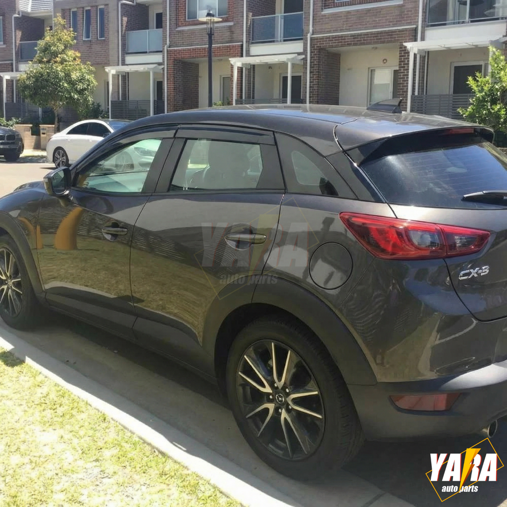 Weather shields Weathershield suitable for Mazda CX-3 CX3 2015-2025 tinted 4pcs