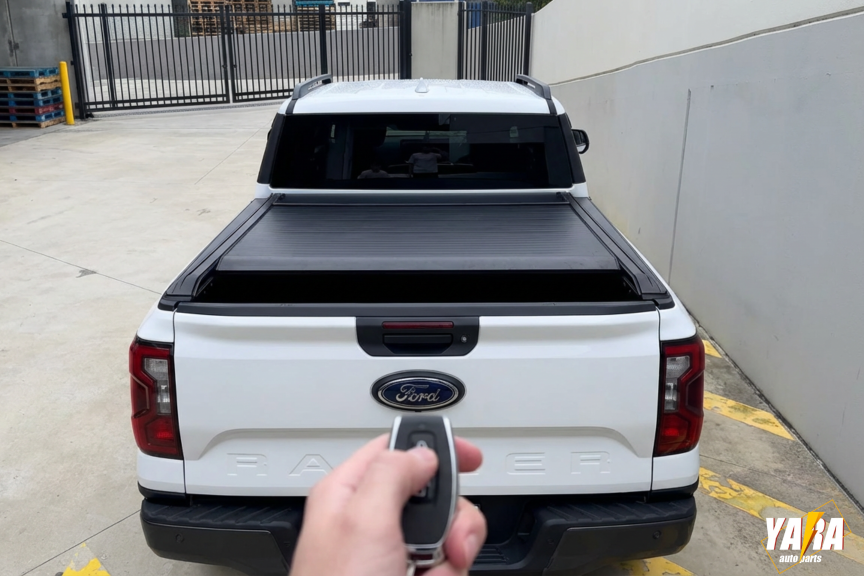 Ford Ranger Next-Gen Electric Roller Shutter | Remote Control Aluminium Hard Lid (2022+)