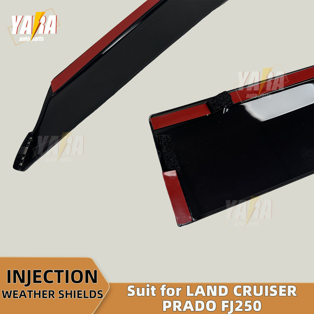 Injection Weather Shields for Toyota Land Cruiser Prado FJ250 (2024+) – Slimline Window Visors