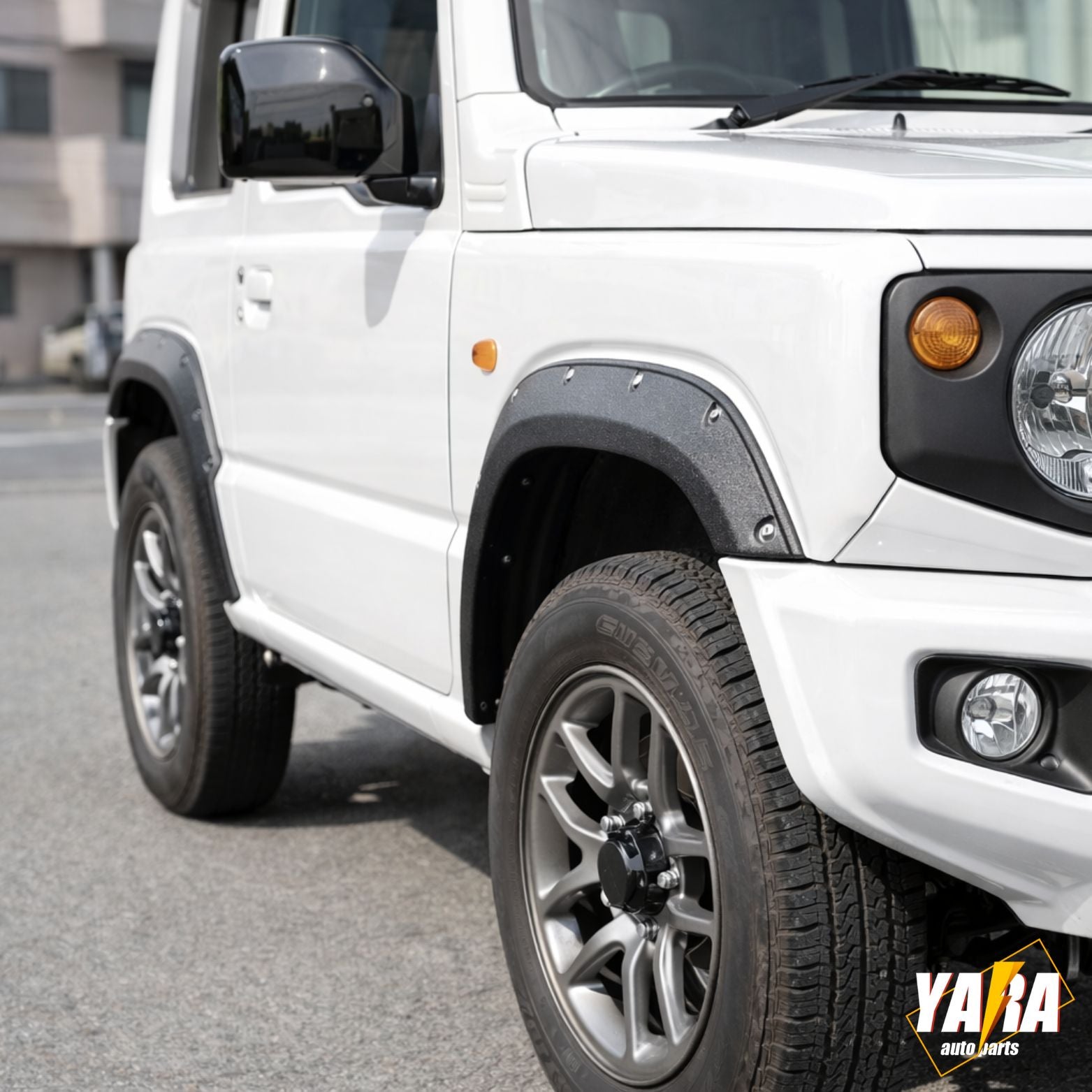 Slim-Line 20mm Fender Flares for suzuki Jimny JB74 & JB64 (2019+) - Textured Black Urban Style (Stick-On Install)