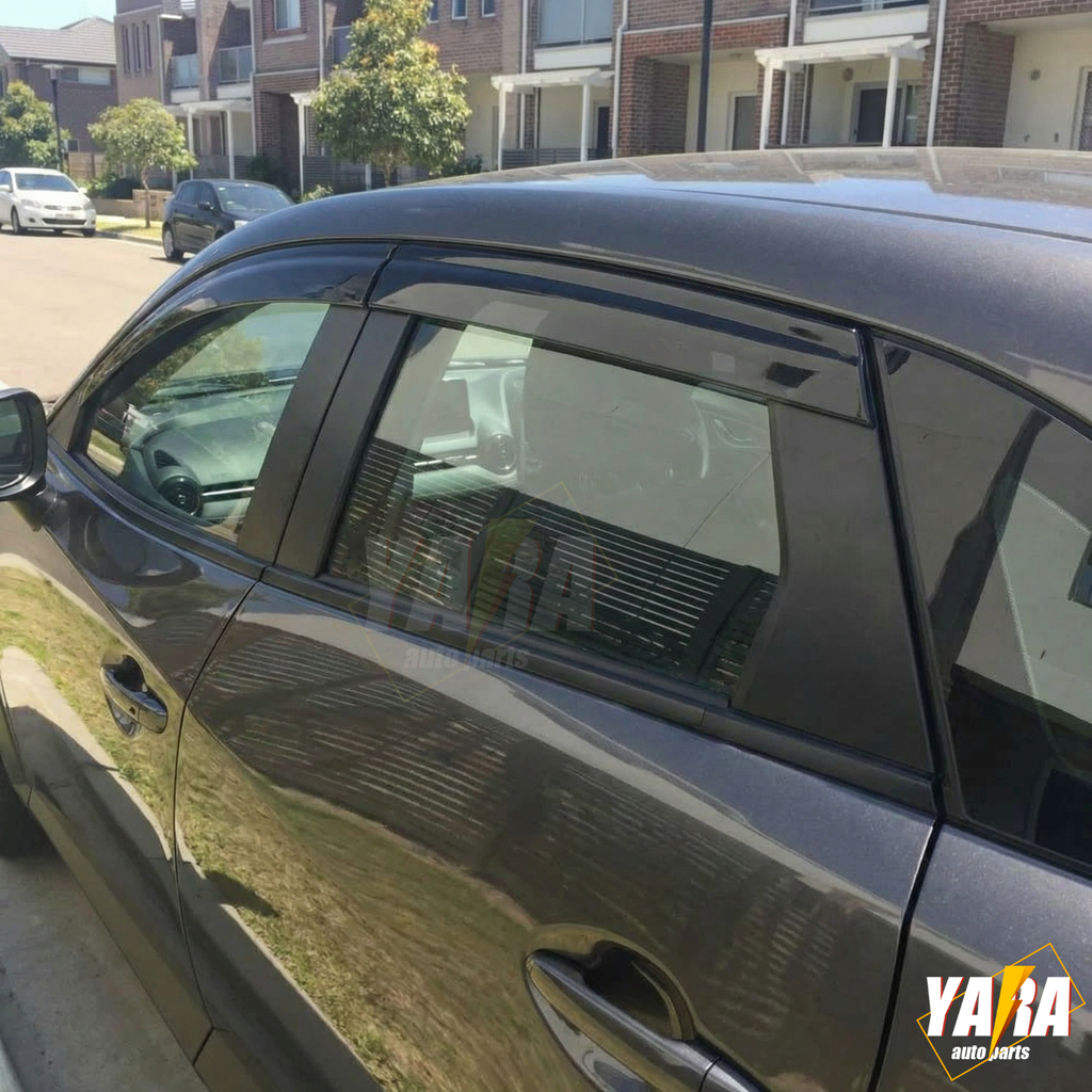 Weather shields Weathershield suitable for Mazda CX-3 CX3 2015-2025 tinted 4pcs