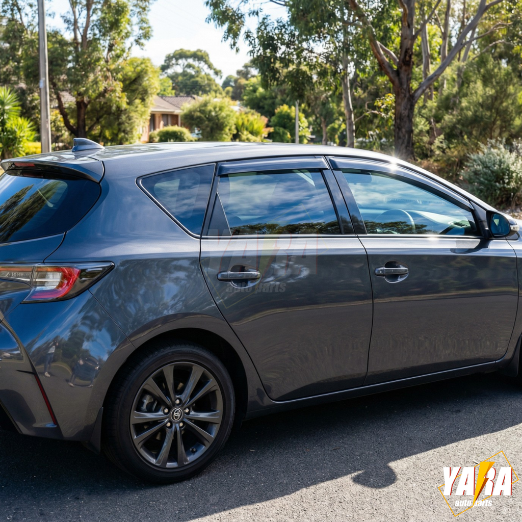 Premium Weather Shields Weathershields Suitable for Corolla Hatch 2012-2018 4pcs