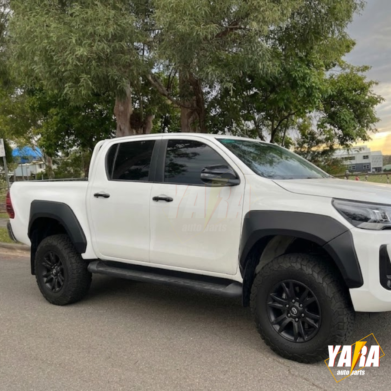 GR Style Fender Flares For Toyota Hilux N80 SR SR5 2021–2025 6PCS Matte Black
