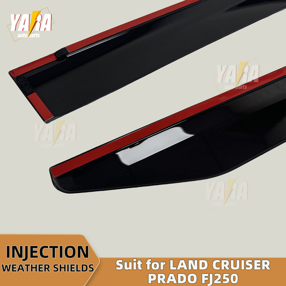 Injection Weather Shields for Toyota Land Cruiser Prado FJ250 (2024+) – Slimline Window Visors