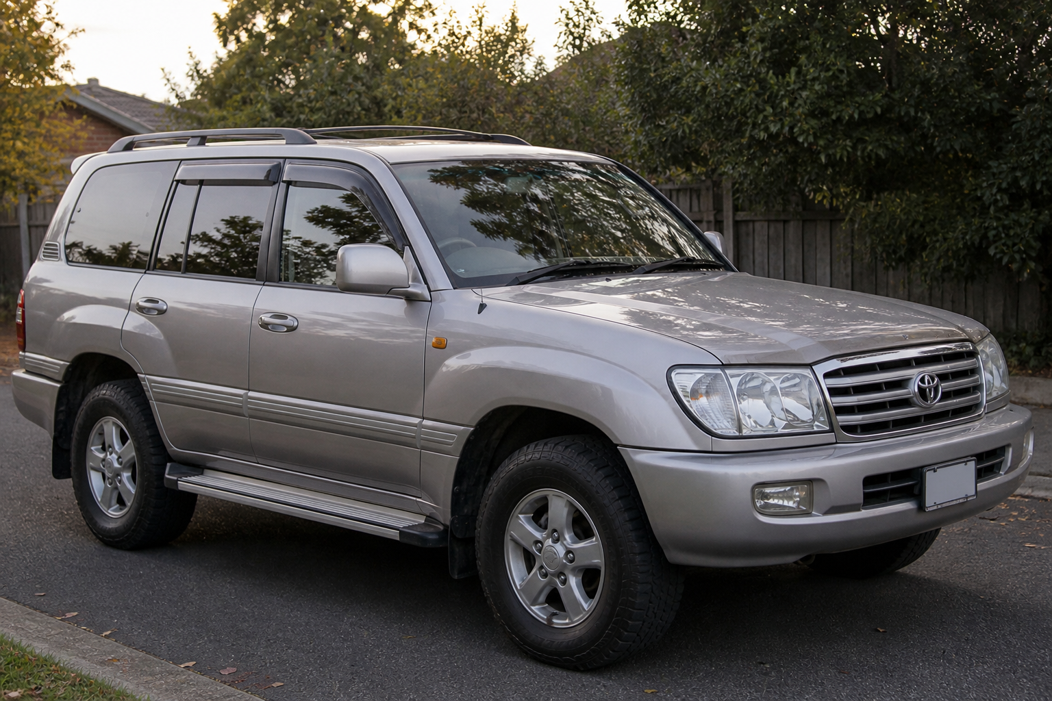 Weather shields Window Visors suitable for Landcruiser  100 Series 1998-2007 Tinted