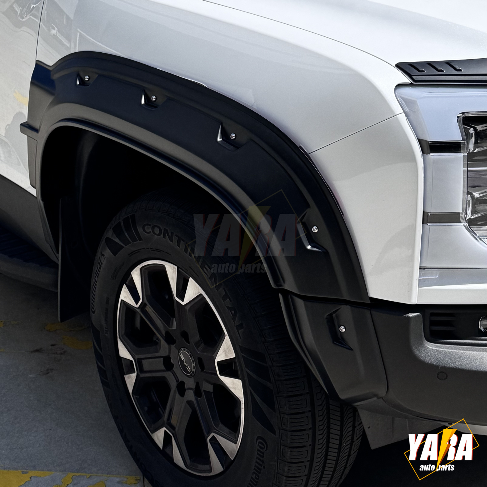 BYD Shark 6 Fender Flares 2024+ 60mm  Pocket Style Matte Black 6PCS