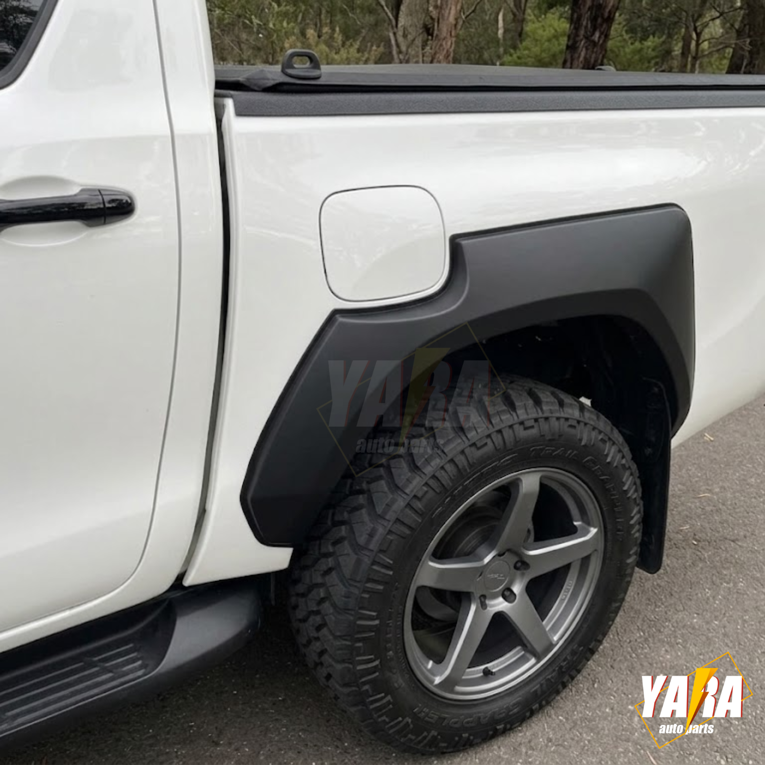 GR Style Fender Flares For Toyota Hilux N80 SR SR5 2021–2025 6PCS Matte Black