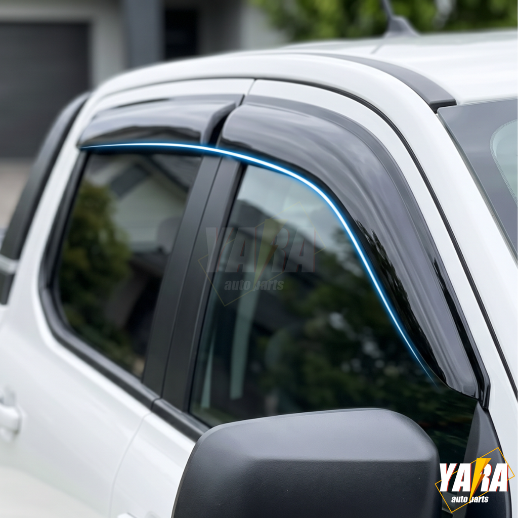 Injection WeatherShields  weather shields for Ford Range Dual Cab 2022+ 4pcs