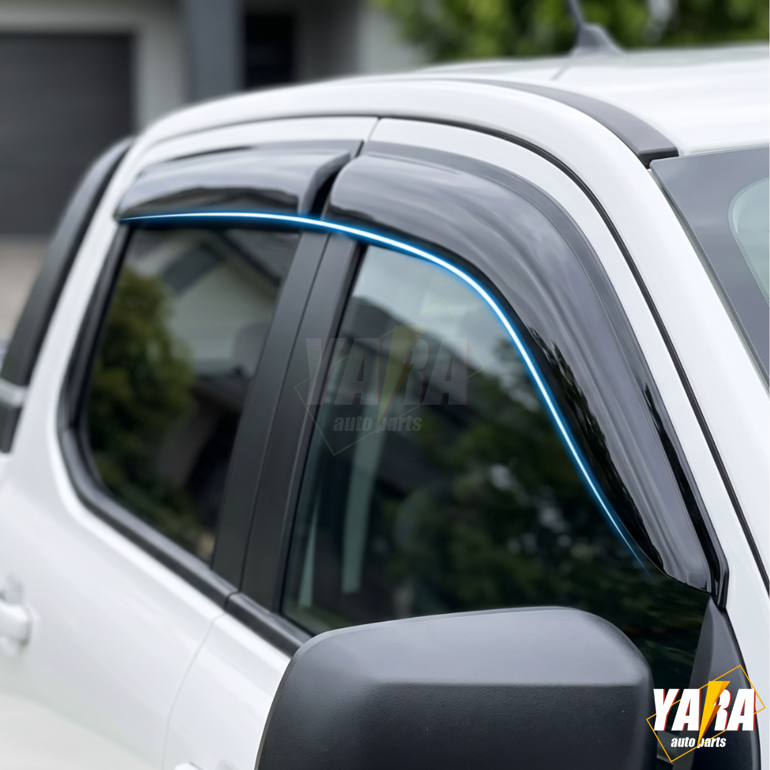 Injection WeatherShields  weather shields for Ford Range Dual Cab 2022+ 4pcs