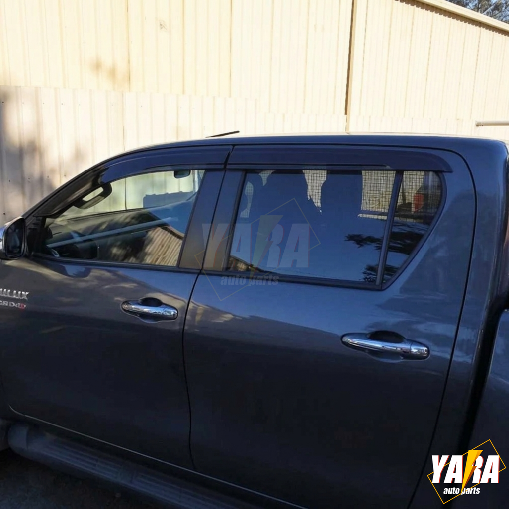 Weather Shields Weathershields Suitable for Hilux SR5 2015-2025 Daul Cab M70 M80