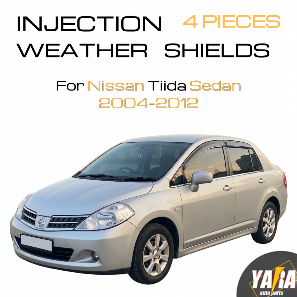 Injection Weather Shields for Nissan Tiida Sedan C11 2004-2012 4pcs