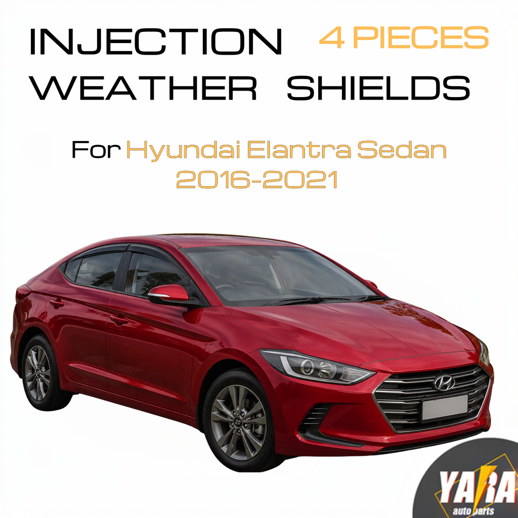 QUALITY Weather shields Window visor for Hyundai Elantra Sedan 2016-2020 Tinted