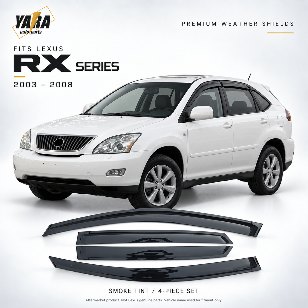 Weather Shields Weathershields Suitable for Lexus RX330 / 350 / 400h 2003-2008
