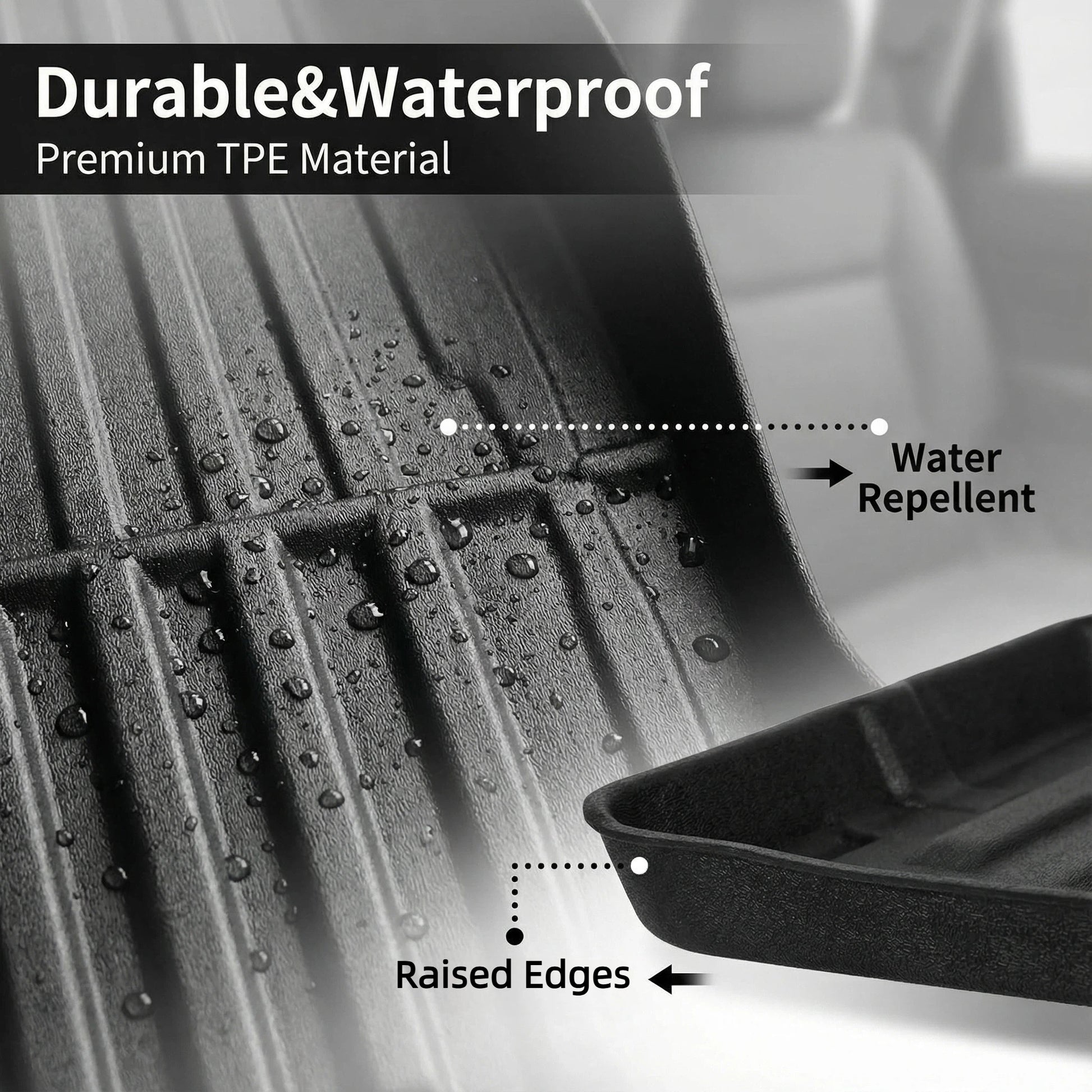 For BYD Shark 6 Ute Truck Pickup Rear Trunk Bed Liner Cargo Mat TPE Protection