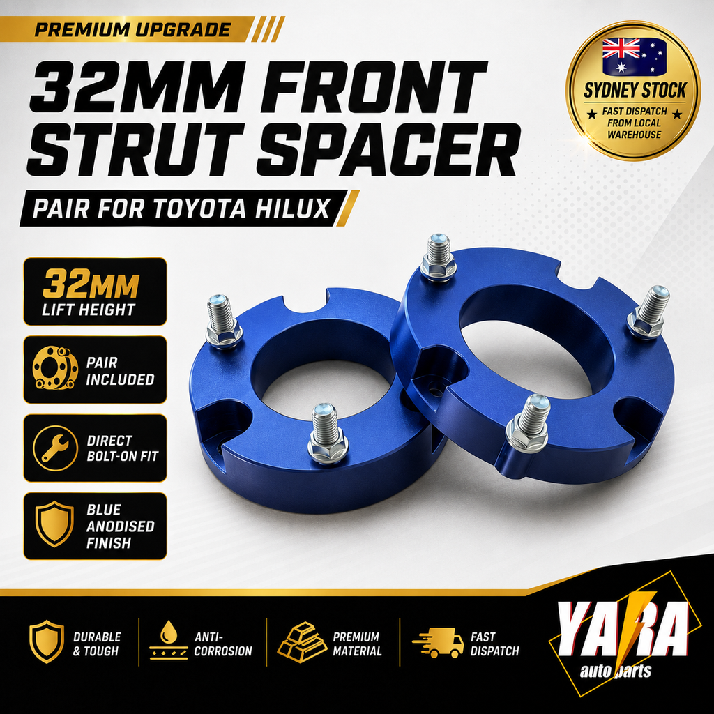32mm Front Strut Spacer Lift Kit Pair for Toyota Hilux N70 N80 4WD 2005–2024