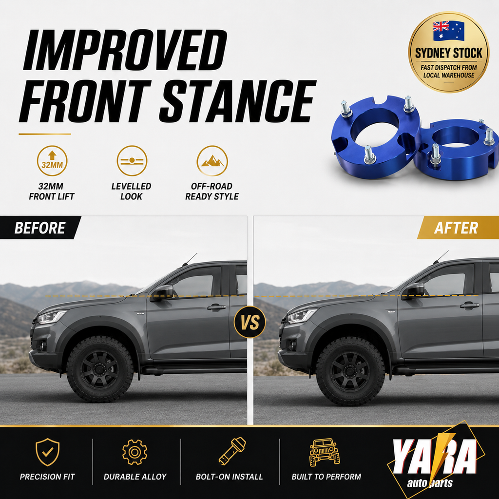 32mm Front Strut Spacer Lift Kit Pair for Isuzu D-Max 4WD 2012–2020