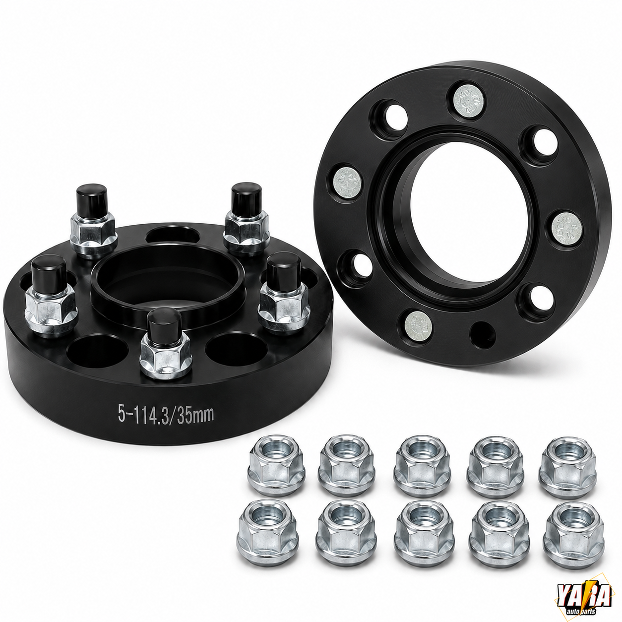 35mm Hubcentric Wheel Spacers 5x114.3 70.5 1/2x20 2PCS For Ford Falcon