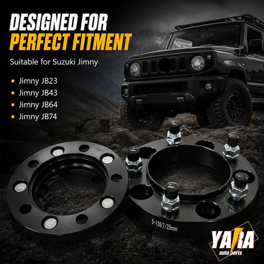 25mm Hubcentric Wheel Spacers 5x139.7 108CB M12x1.25 2PCS For Jimny