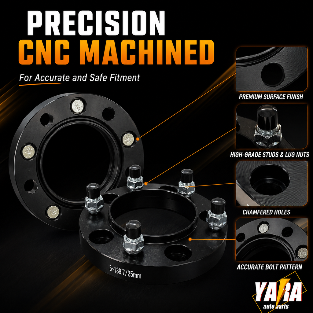 25mm Hubcentric Wheel Spacers 5x139.7 108CB M12x1.25 2PCS For Jimny