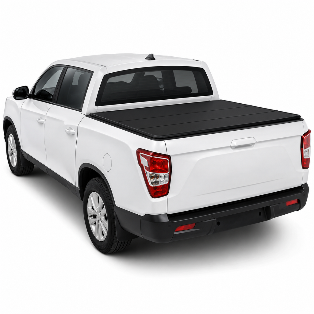 Aluminium Tri-Fold Folding Hard Tonneau Cover Suits SsangYong Musso SWB 2017–2024