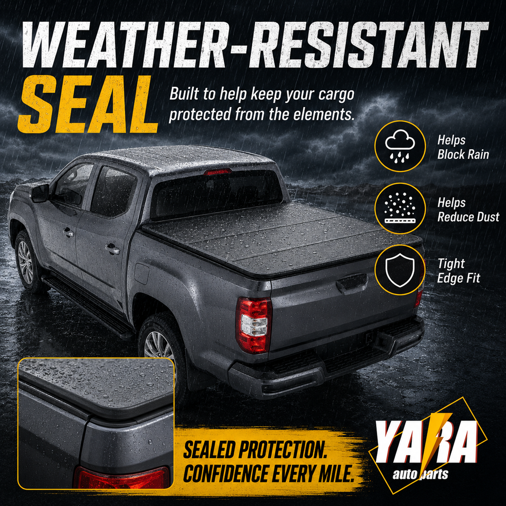 Aluminium Tri-Fold Folding Hard Tonneau Cover Suits LDV T60 T-60 Mega Tub 2017+
