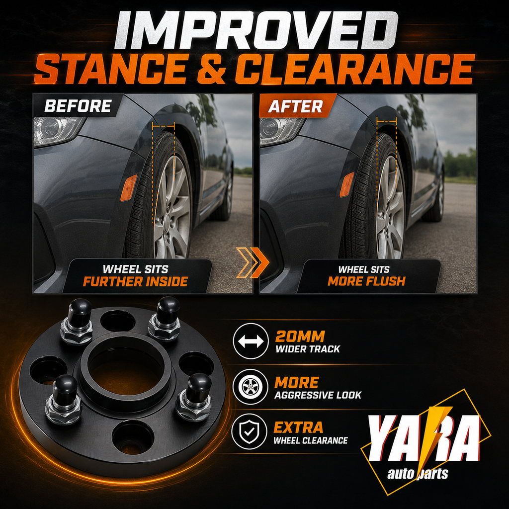 4PCS 20mm Hubcentric Wheel Spacers 4x100 56.1CB M12x1.5 – Honda Civic Jazz Lancer MG3