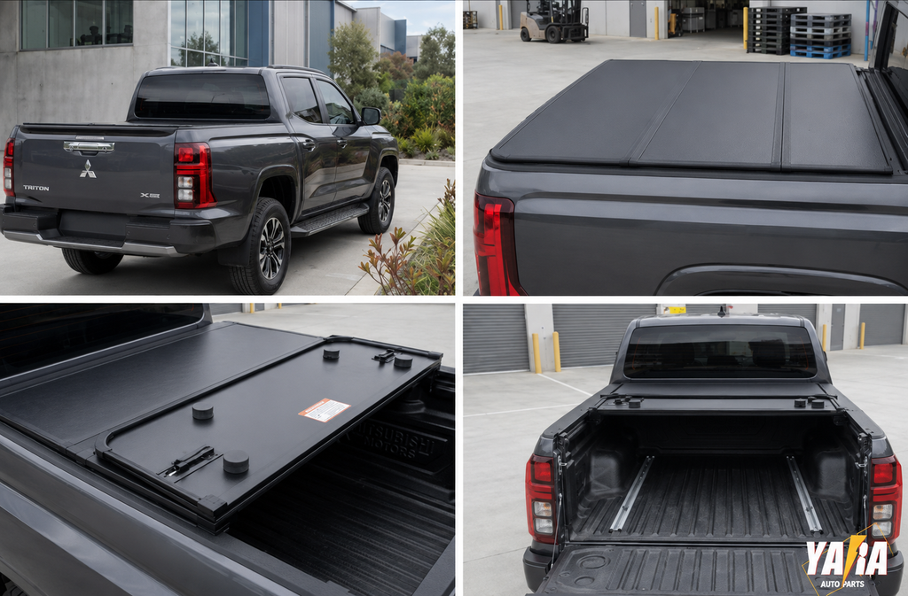 Premium Aluminium Hard Tri-Fold Lid | Mitsubishi Triton MV 2024+ Dual Cab