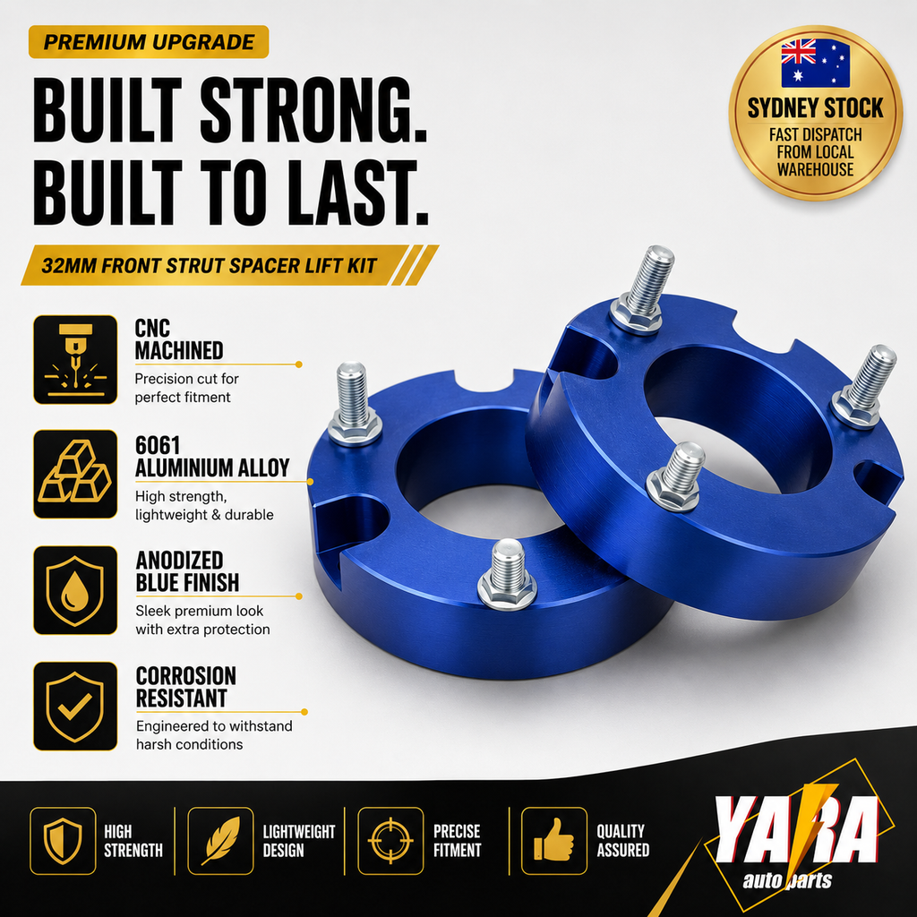 32mm Front Strut Spacer Lift Kit Pair for Mitsubishi Triton ML MN MQ MR 2005–2023