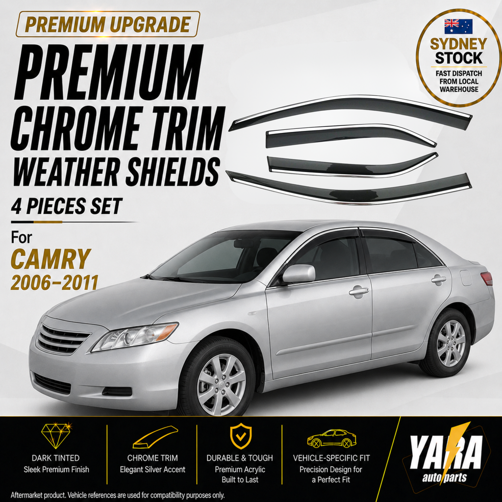 WeatherShields Weather Shields chrome trims suitable for Camry XV40 2006-2011 Tinted