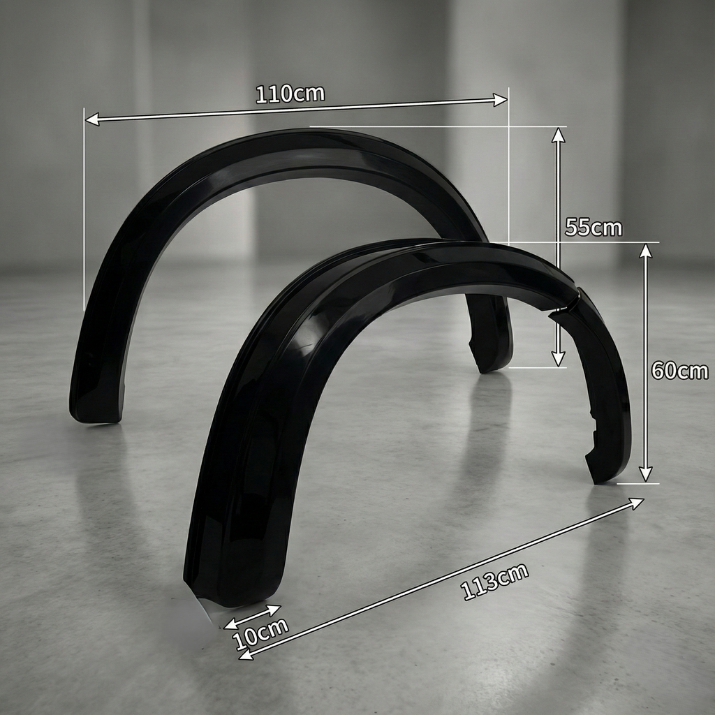 Slim Fender Flares WheelArch Matte Black for Isuzu D-Max 2012–2019 Dual Cab 6pcs