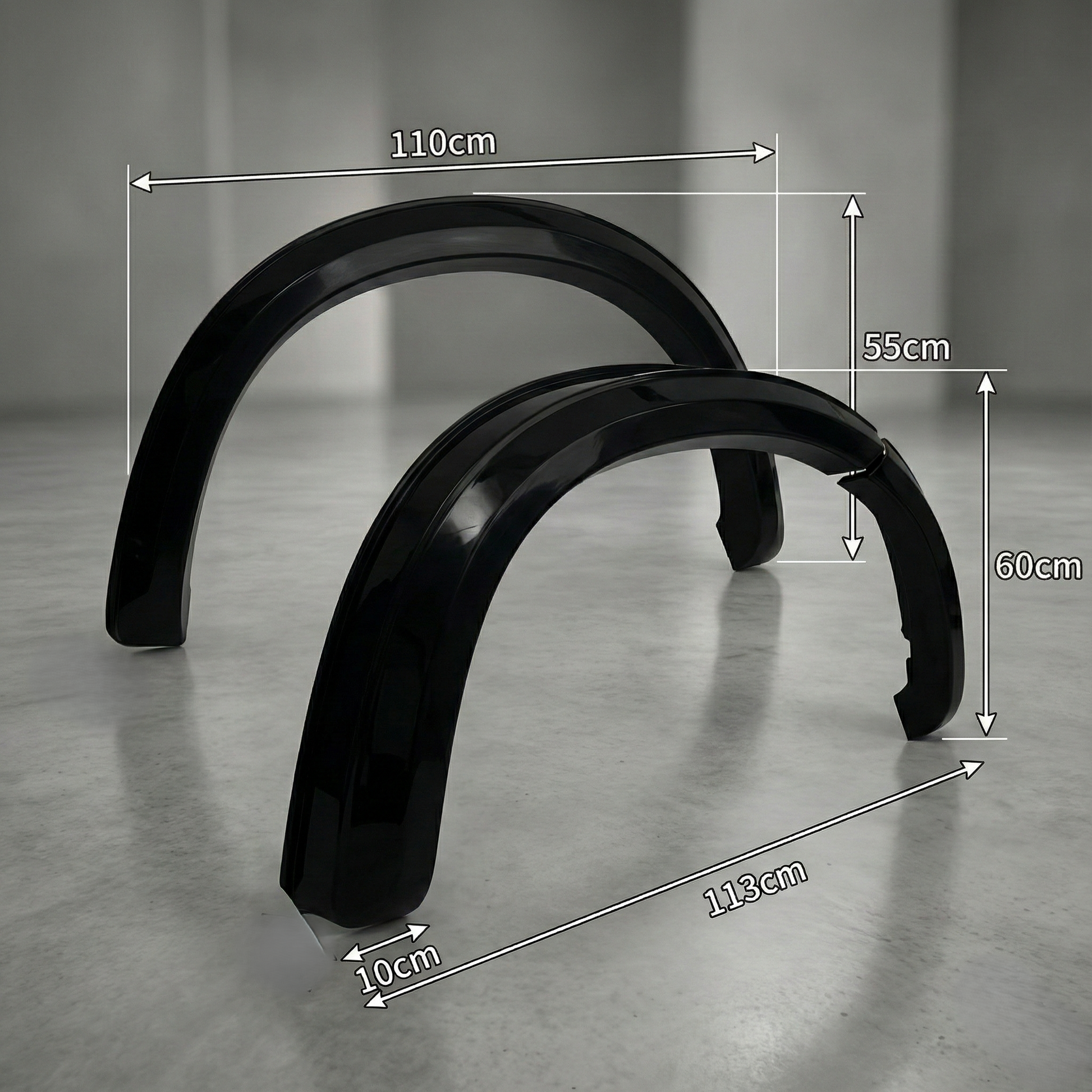 Slim Fender Flares WheelArch Matte Black for Isuzu D-Max 2012–2019 Dual Cab 6pcs