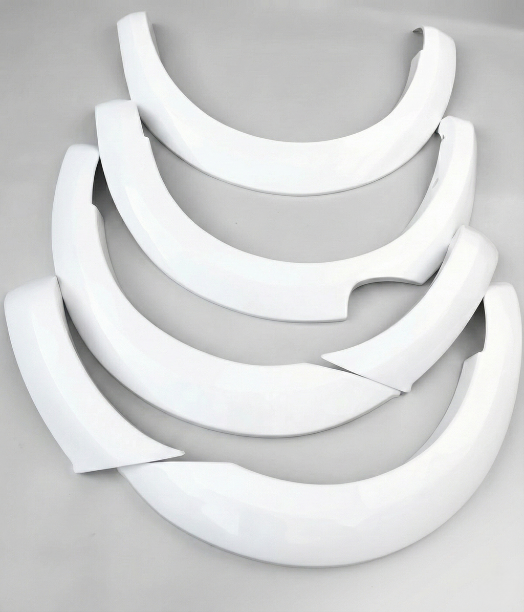 White Fender Flares Wheel Arch for Ford ranger PX2 MK2 Wildtrack 2015-18 6pcs