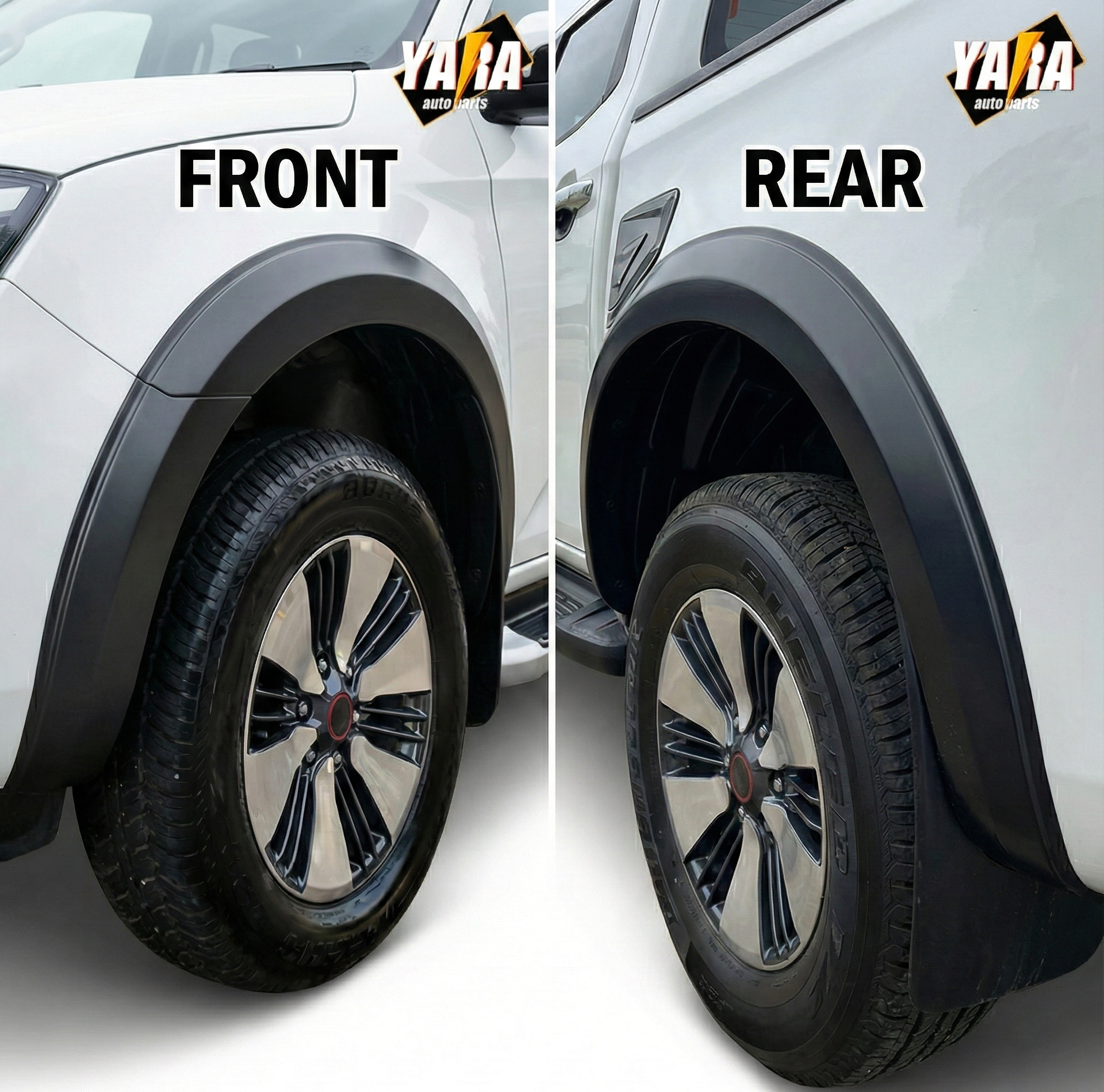 Slim Fender Flares for Isuzu D-MAX 2021-2023 | Wheel Arch Guard Cover Trim Set