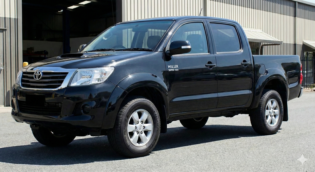 Gloss Black 6” Fender Flares Wheel Arch Kit Suits Toyota Hilux SR SR5 2011–2015 (facelift) (6PCS)