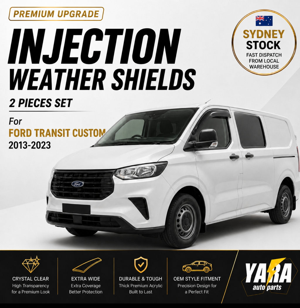 Injection Weather Shields Window Visors for Ford Transit Custom 2013-2023