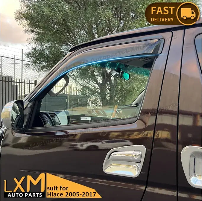 Weather Shields Window Visors for Toyota Hiace 2005–2017 – 2PCS Tinted Slimline