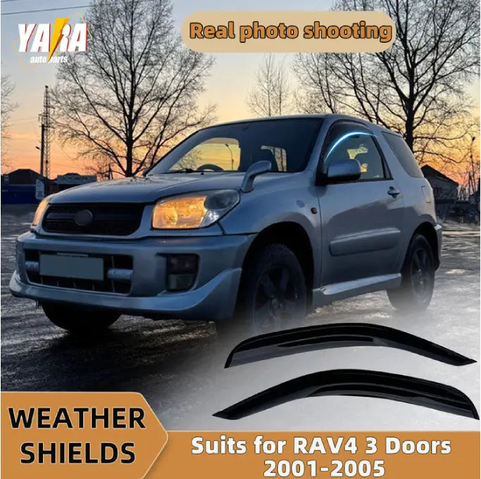 Luxury Weather Shields Weathershields for Toyota RAV4 3 Doors A20 2000-2006 2pcs