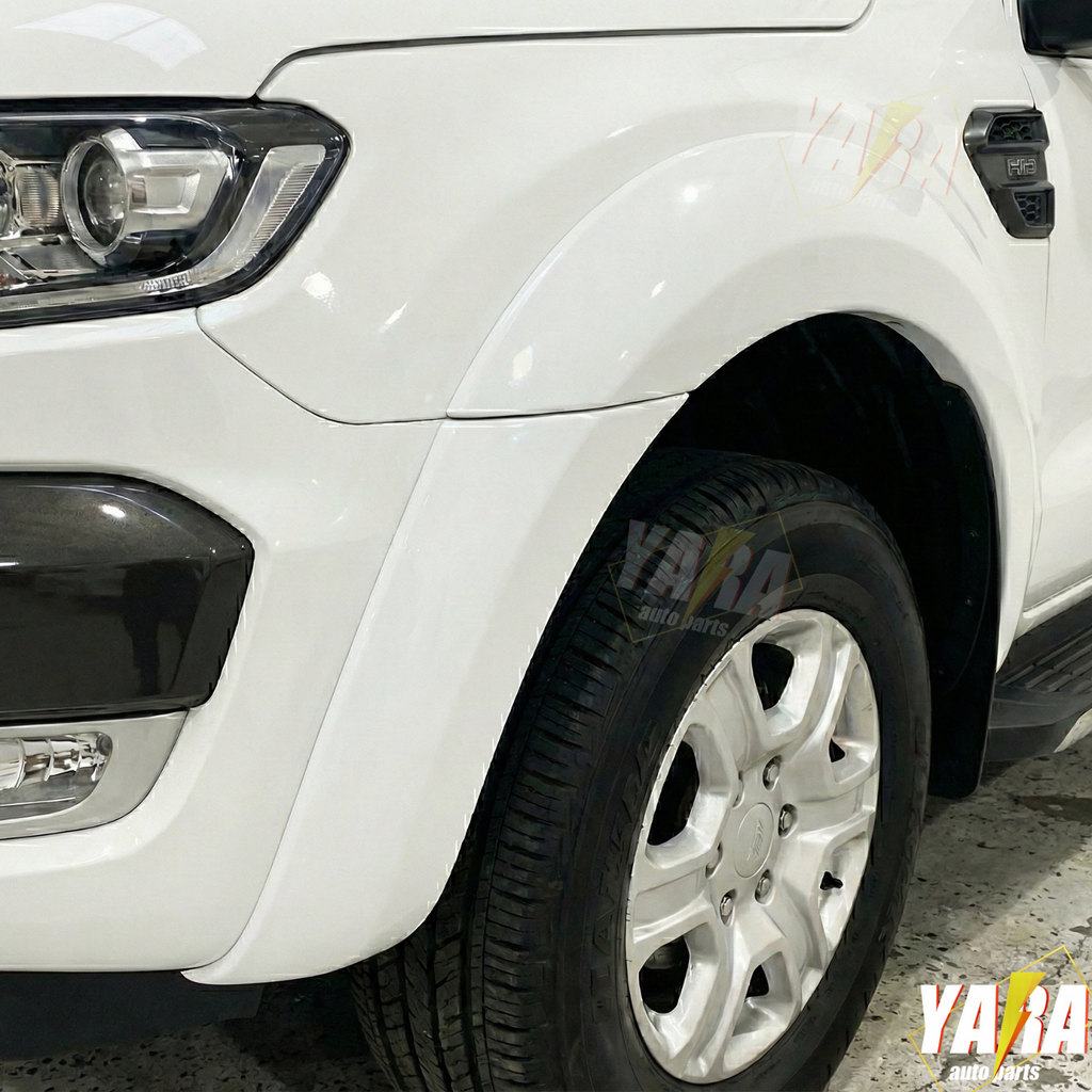 White Fender Flares Wheel Arch for Ford ranger PX2 MK2 Wildtrack 2015-18 6pcs