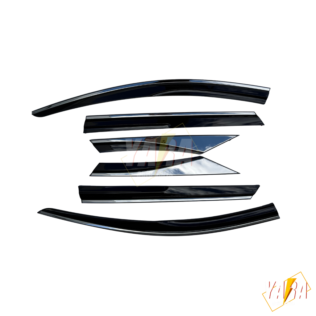 Injection Stainless Steel Weather Shields for Hyundai Tucson 2021-Onwards 6pcs