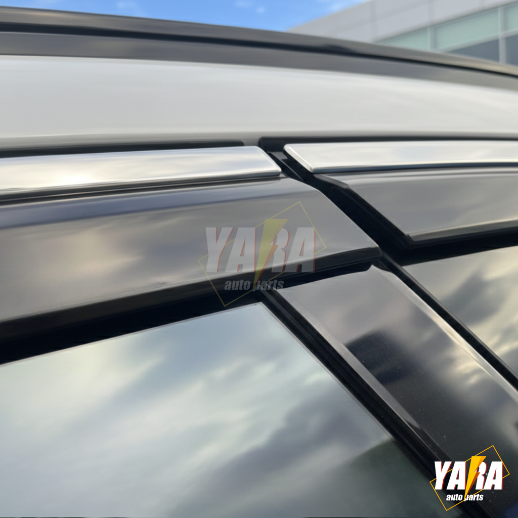 Injection Stainless Steel Weather Shields for Hyundai Tucson 2021-Onwards 6pcs