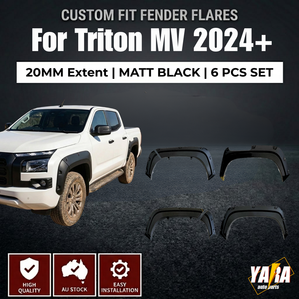 Pocket Style Fender Flares Wheel Arch  for Mitsubishi Triton MV 2023+