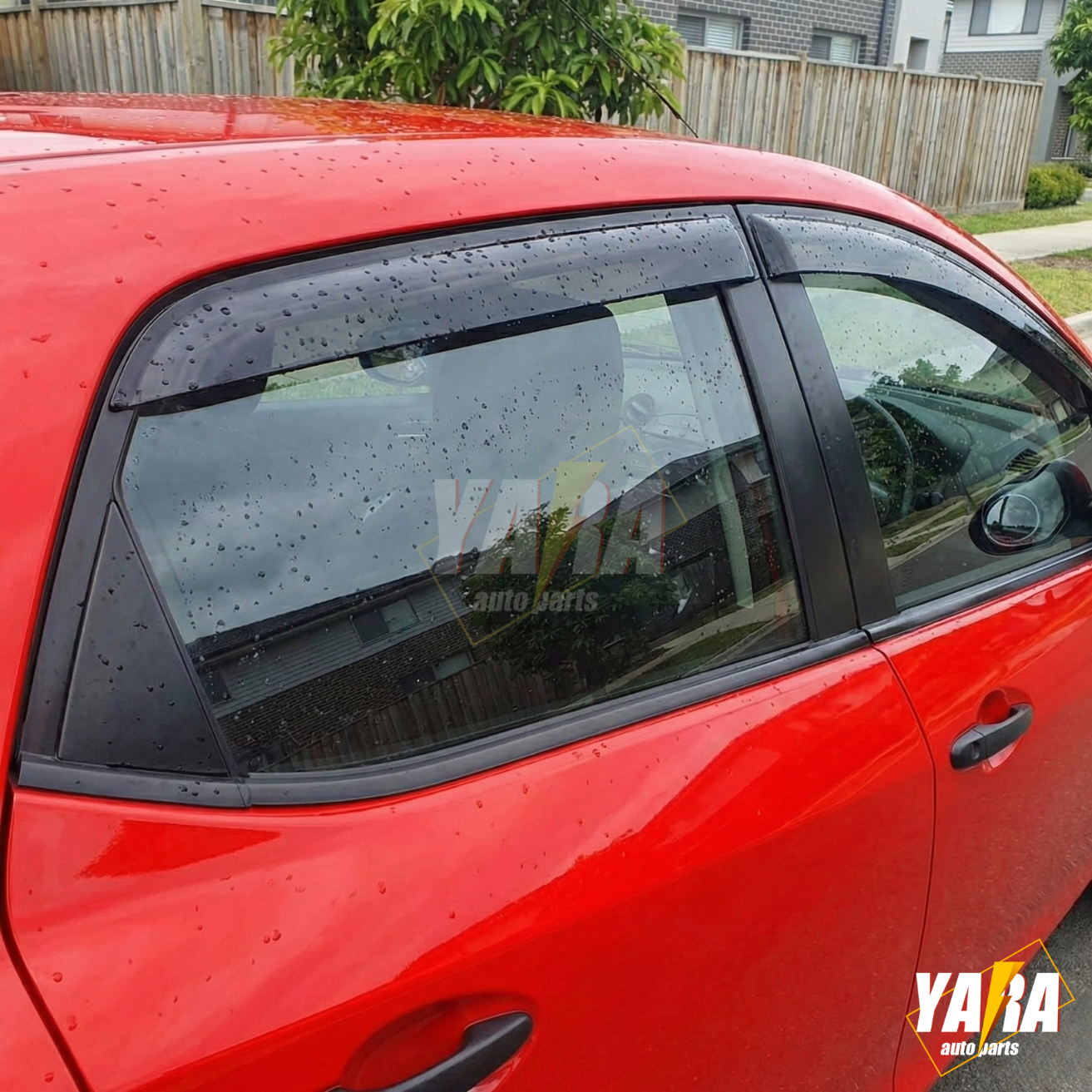 QUALITY INJECTION WEATHER SHIELDS WINDOW VISORS MAZDA 2 Hatch DE 07-14