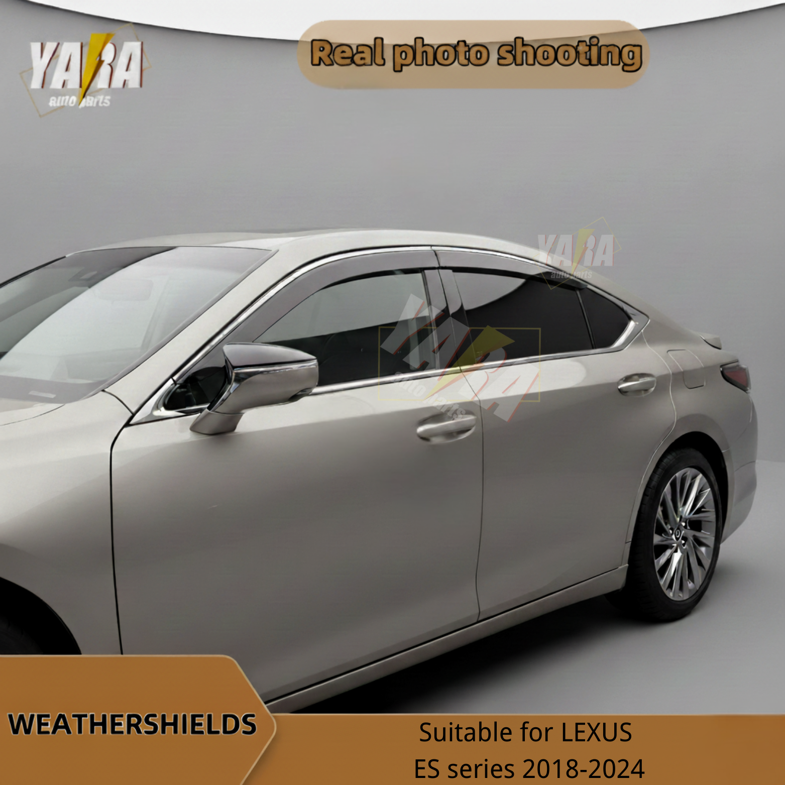 Weathershields Weather shields suitable for Lexus ES300h 2018-2024 tinted