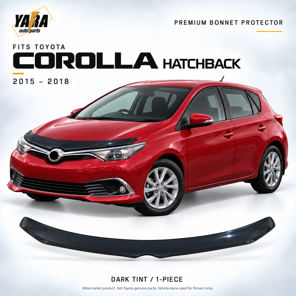 Bonnet Protector Guard | Tinted | Suits Toyota Corolla Hatchback 2015–2018